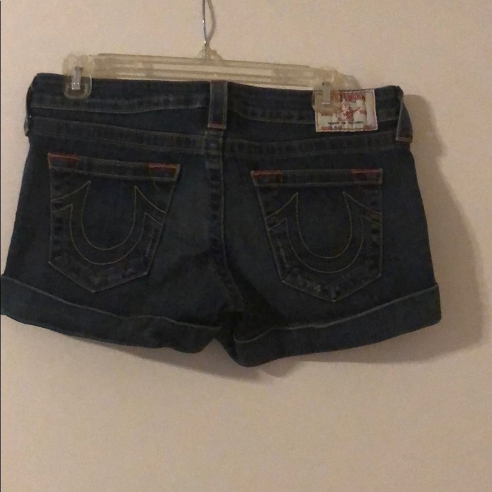 True Religion Dark Denim Shorts SZ 30